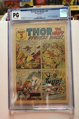 Buy JOURNEY INTO MYSTERY #83 CGC 1962 PG 7 Only 1st Appearance Thor CHAPTER SPLASH • 279.83£