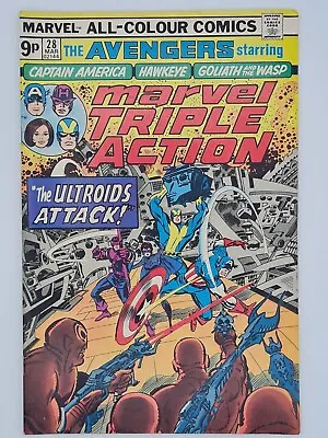 Buy Marvel Triple Action Vol:1 #28 1976 Marvel Comics Pence Variant • 5.95£