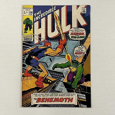 Buy The Incredible Hulk #136 1970 FN+ • 42£