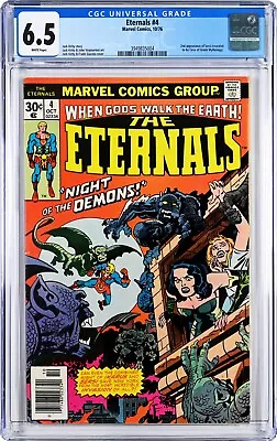 Buy Eternals #4 CGC 6.5 (Oct 1976, Marvel) Jack Kirby, Gammenon, 1st Sersi Cover • 30.75£