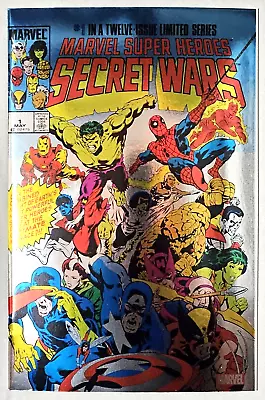 Buy Marvel Super Heroes Secret Wars #1 Facsimile Foil Variant Nm Spider-man X-men • 7.90£