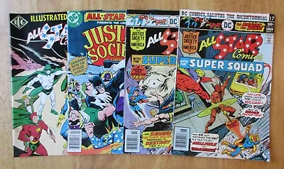 Buy Lot Of 4 ALL STAR COMICS: #61, 62, 75 +Index #1 *Early Power Girl!* (FN To FN++) • 14.23£