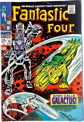 Buy Fantastic Four 74 Marvel Silver Age 1968 Silver Surfer Galactus • 86£