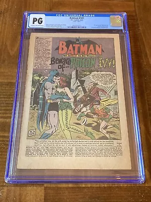 Buy Batman 181 CGC PG (1st App Of Poison Ivy- 1966)- Splash Page • 81.40£