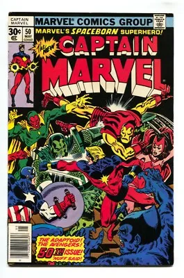 Buy Captain Marvel #50 - 1977 - Marvel - VF- - Comic Book • 54.90£