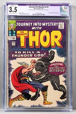 Buy Journey Into Mystery #118 CGC 3.5-1st Appearance Of The Destroyer - Color Touch • 51.47£
