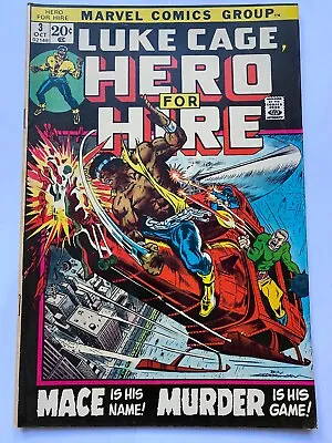 Buy LUKE CAGE, HERO FOR HIRE #3 Marvel Comics 1972 FN/VF • 19.95£