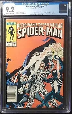 Buy Spectacular Spider-Man #95 CGC 9.2 Newsstand Edition Black Suit Spider-Man • 72.37£