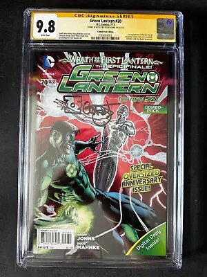 Buy Green Lantern #20 CGC 9.8 Signed By Geoff Johns 1st Jessica Cruz DC Combo Pack • 197.65£
