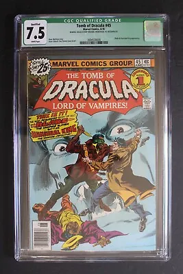 Buy TOMB OF DRACULA 45 1st Full DEACON FROST 1976 BLADE Qualified MVSmissing CGC 7.5 • 38.80£