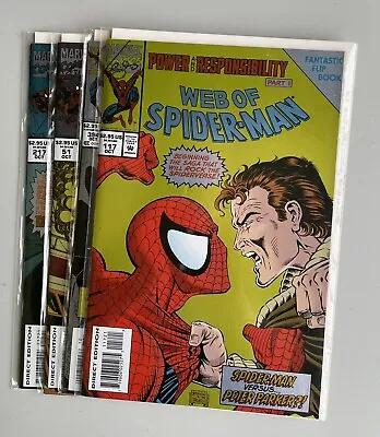 Buy Spider-Man Crossover Flipbook Power And Responsibility Parts 1-4 Chromium Cover • 19.76£