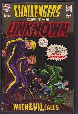 Buy Challengers Of The Unknown #71 1969 DC 4.5 Very Good+ Comic • 3.20£