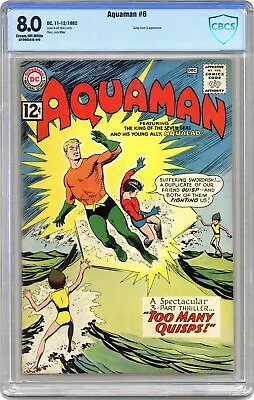 Buy Aquaman #6 CBCS 8.0 1962 22-0692A42-049 • 181.84£