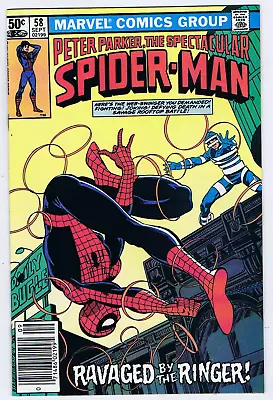 Buy Peter Parker, Spectacular Spider-Man #58 Marvel 1981 Ravaged By The Ringer ! • 15.77£