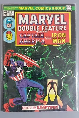 Buy Marvel Double Feature #6 1974 STAN LEE KIRBY COLAN Captain America / Iron Man   • 6£