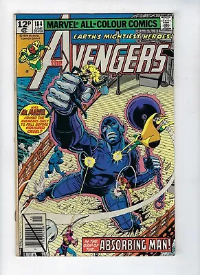 Buy Avengers # 184 Marvel Comics Absorbing Man App John Byrne Art June 1979 FN/VF • 4.95£