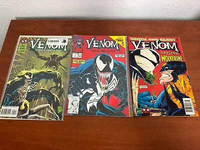 Buy Venom Lot Of 3 Marvel Comics - Lethal Protector, Wolverine, Sinner Takes All • 18.18£