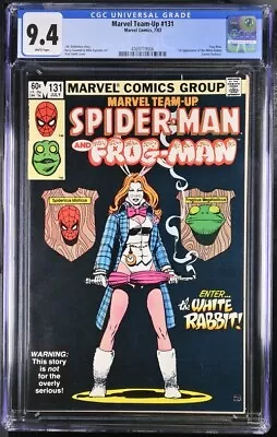 Buy MARVEL TEAM-UP #131 ~ 1983 Key Spider Man Comic ~ 1st WHITE RABBIT ~ CGC 9.4 • 77.29£