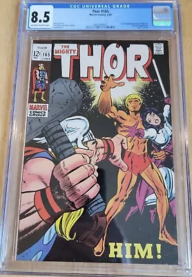 Buy Thor #165 * Cgc 8.5* 1st Full Appearance Of Him (warlock) *1969* • 511.69£