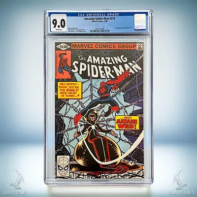 Buy Amazing Spider-Man #210 (1980) | CGC 9.0 White Pages | First Madame Web • 165£