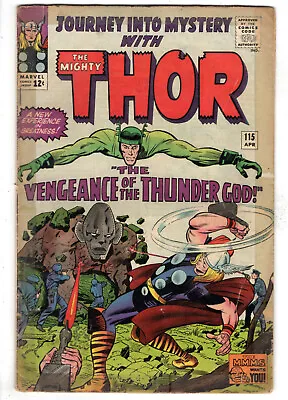 Buy Journey Into Mystery #115 (1965) - Grade 2.0 - Vengeance Of The Thunder God! • 31.72£
