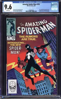 Buy Amazing Spider-man #252 Cgc 9.6 White Pages // 1st App Black Suit Marv Id: 54251 • 319.81£
