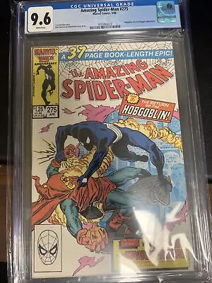 Buy CGC 9.6 (NM+) Amazing Spider-Man #275 (4/86) Hobgoblin & Kingpin - White Pages • 63.55£