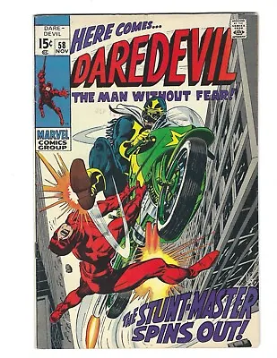 Buy Daredevil #58 1969 VF- Or Better Beauty! Stunt Master   Combine Shipping • 23.71£