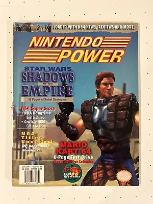 Buy Nintendo Power Volume 92 January 1997 Star Wars W/stickers & Mario Kart Calendar • 17.39£