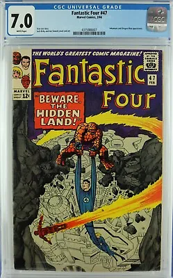 Buy Fantastic Four #47 1966 Cgc 7.0 White Pages • 118.54£