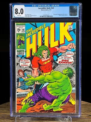 Buy Incredible Hulk #141 Cgc 8.0 1971 First Appearance Doc Samson • 177.89£