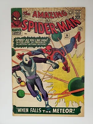 Buy Amazing Spider-Man #36 - 1966 - 1st Appearance Of Looter (Meteor Man) Silver Age • 70.71£