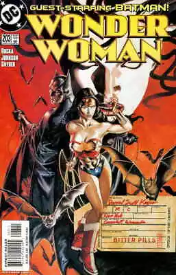 Buy Wonder Woman (2nd Series) #203 VF/NM; DC | Batman Greg Rucka - We Combine Shippi • 6.80£