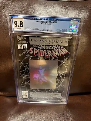 Buy Amazing Spider-Man 365 CGC 9.8 NM+ 1st APPEARANCE 2099 30th Anniversary Hologram • 139.14£
