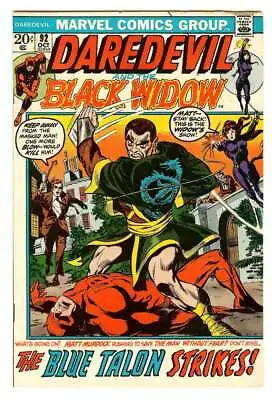 Buy Daredevil #92 6.5 // 1st Appearance Of Damon Dran Marvel Comics 1972 • 28.78£