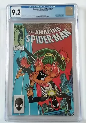 Buy Amazing Spider-Man #257: 9.2 CGC, Key Issue, Marvel Comics, WHITE Pages • 59£