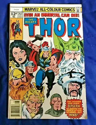 Buy Free P & P; Thor #262, Aug 1977:  Even An Immortal Can Die  • 4.99£
