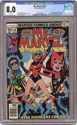 Buy Ms. Marvel #18 CGC 8.0 1978 3974970008 1st Full App. Mystique • 177.30£