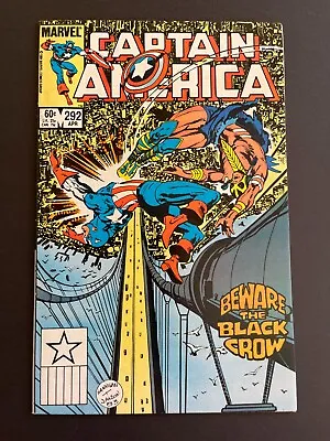 Buy Captain America #292 - 1st Full Appearance Of Black Crow (Marvel, 1984) VF • 4.12£