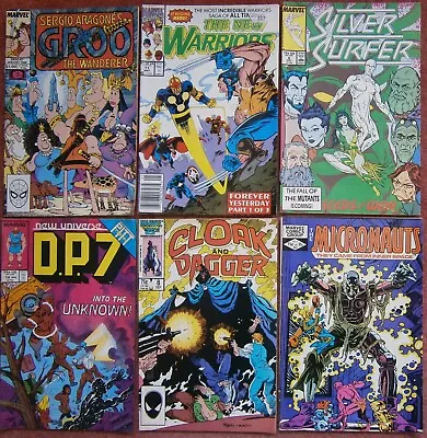 Buy 6 X Modern Age Marvel Comics, Groo , Silver Surfer , Micronauts • 3.95£
