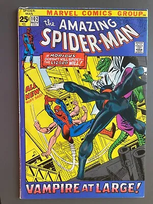 Buy Amazing Spider-Man #102: 2nd Appearance Of Morbius, Fine  6.0 1971 • 46.87£