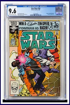 Buy Star Wars #56 CGC Graded 9.6 Marvel February 1982 Of White Comic Book. • 128.24£