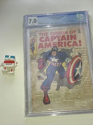 Buy Captain America #109 CGC 7.0 OW-W Pages! Origin Of Captain America! RARE! • 141.92£