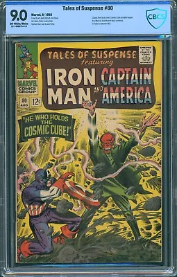Buy Tales Of Suspense #80 Cbcs 9.0 Captain America Red Skull Cosmic Cube 1966 (cgc) • 197.04£