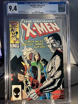 Buy X-Men #210 (1986) CGC 9.4  WP. 1st Mutant Massacre Issue. New Slab. • 39.98£
