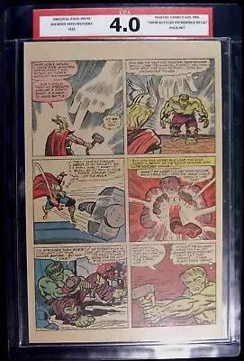 Buy Journey Into Mystery #112 CPA 4.0 SINGLE PAGE #6/7  Hulk Vs Thor • 47.43£