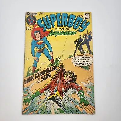 Buy Superboy # 171 D.C. 1/1971 Key Issue Intro Of Aquaboy 15c Bronze-Age • 6.43£