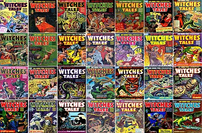 Buy 1951 - 1954 Witches Tales Comic Book Package - 28 EBooks On CD • 13.96£