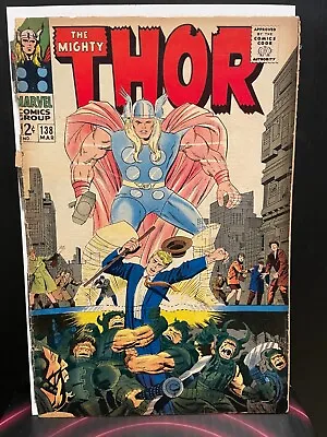 Buy Mighty Thor #138 Marvel 1967 1st Orikal GD- Cover Loose  • 10.27£