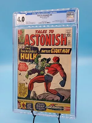 Buy Cgc 4.0 Tales To Astonish #59 Marvel Comics 9/64 Cover Detached Graded • 259.84£